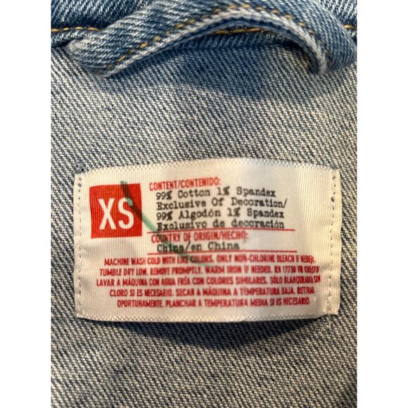 Denim Jacket XS Pride Adult Queer Artist Design New York 1969 Stonewall Riot - Picture 5 of 7